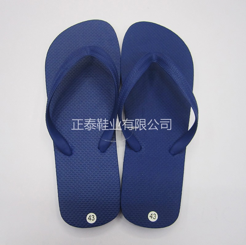 factory customized solid color men‘s eva flip flops blue beach cool support printed logo custom pattern