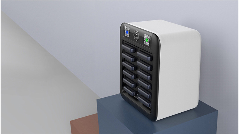 移动共享充电宝oem 共享充电宝机柜 12口电源机柜 共享方案开发