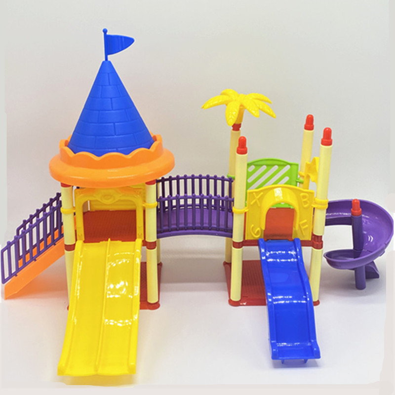 混批儿童益智积木diy游乐园电商热搭滑梯套装淘宝热卖玩具代发