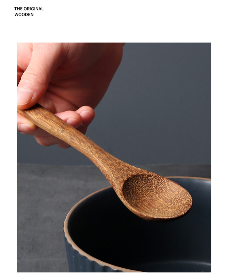 鸡翅木长柄汤勺 家用木勺子吃饭小勺大调羹饭勺韩式实木沙拉刻字