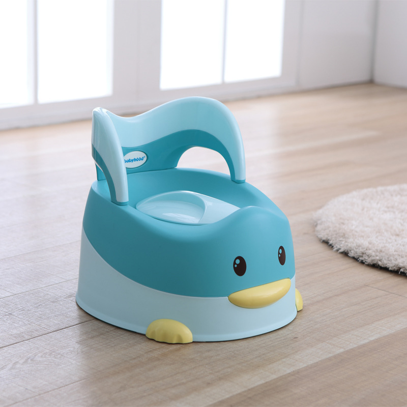 男女宝宝便盆婴幼儿马桶小孩子尿盆塑料坐便器卡通淘气鸭造型马桶