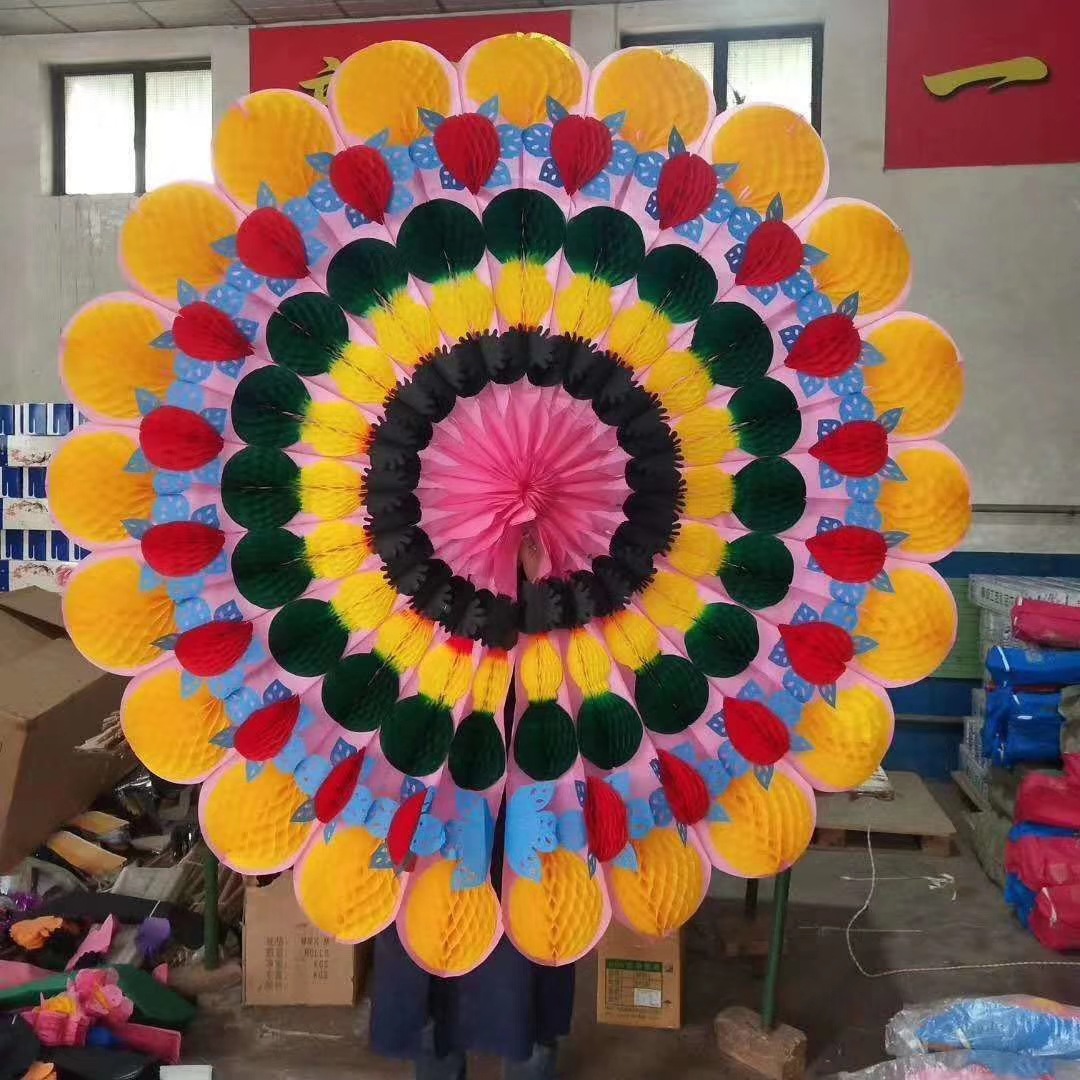 8米亮花圈 祭祀白事用品殡仪馆纸扎楼房2米/2.2米花圈