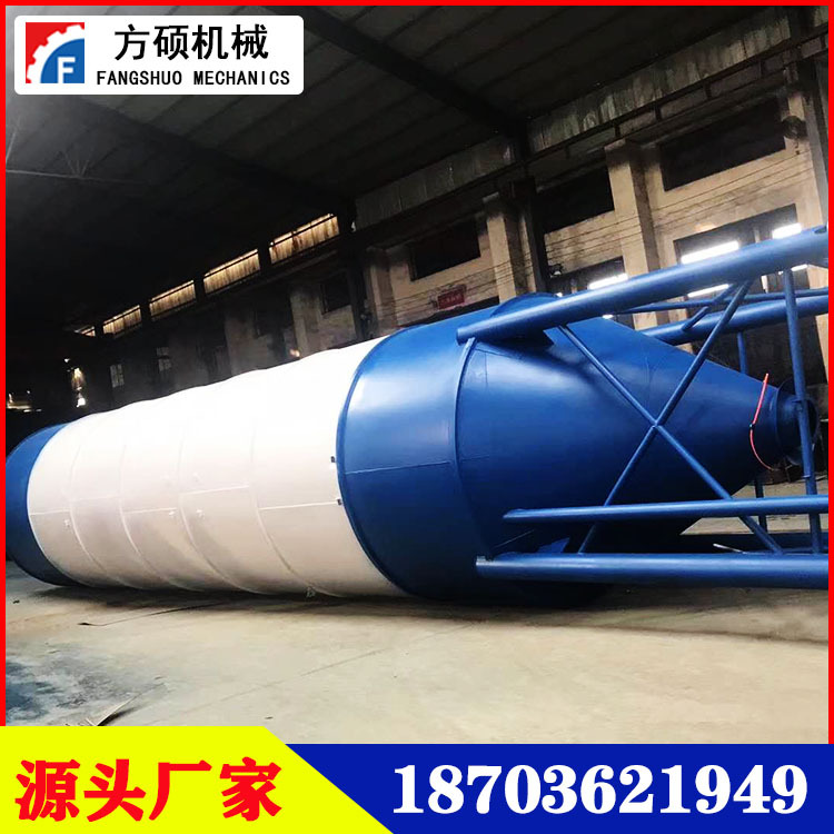 厂家定制散装水泥仓 建筑施工用80吨石灰水泥罐 搅拌站用粉料仓