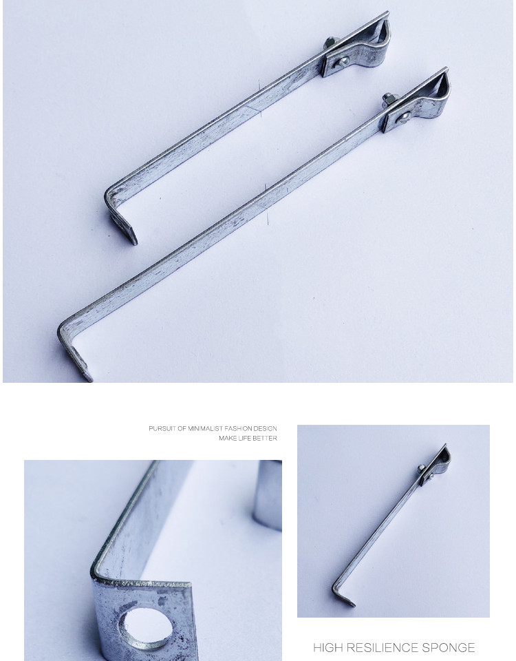 直角线卡l形避雷卡子支架防雷支架避雷带支架镀锌扁铁防雷夹200mm