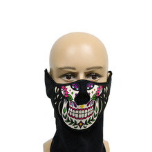 声控发光面罩口罩发光面具LED口罩声控发光酒吧夜店万圣节ELMASK