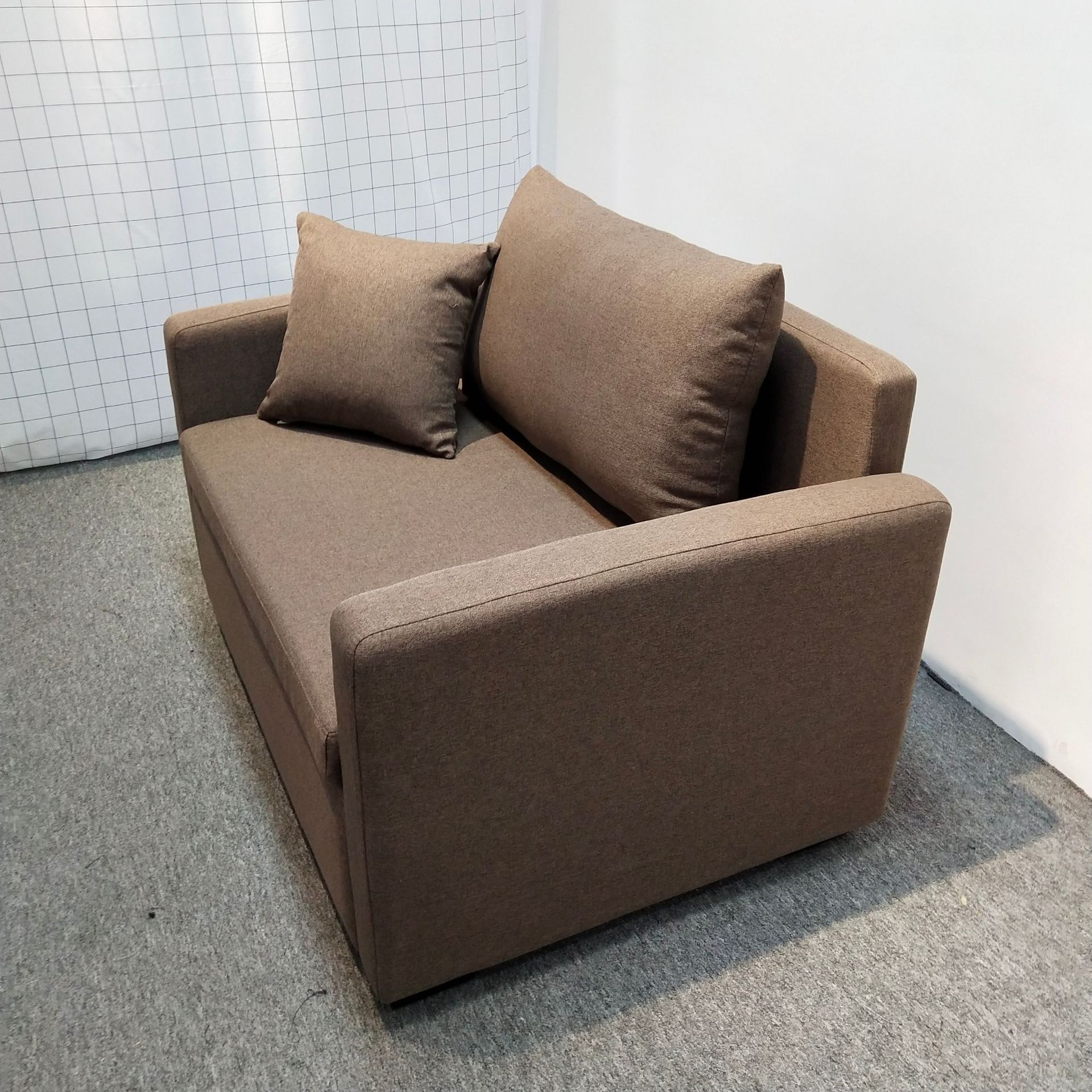 多功能两用沙发床金属框架铁艺书房办公酒店公寓单人位折叠沙发床