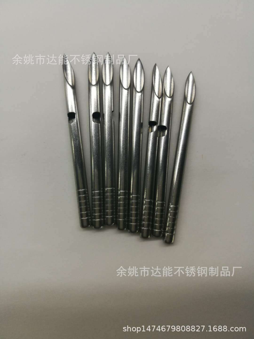 304不锈钢针管 墨盒加墨针 路障粗针 可压槽滚花打孔