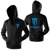 motorcycle racing Ghost Scratch Jersey zipper Hooded Sweater coat thickening clothes Noctilucent men and women