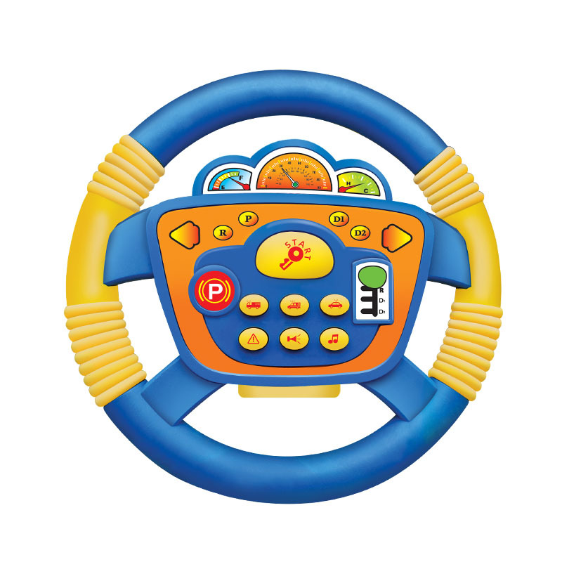 儿童方向盘玩具仿真驾驶汽车载方向盘婴儿手推车早教圣诞节礼物