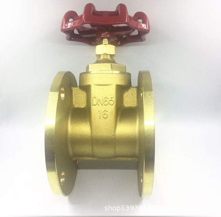 法兰铜闸阀工程全铜黄铜自来水阀门dn40 50 65 80 100 125150