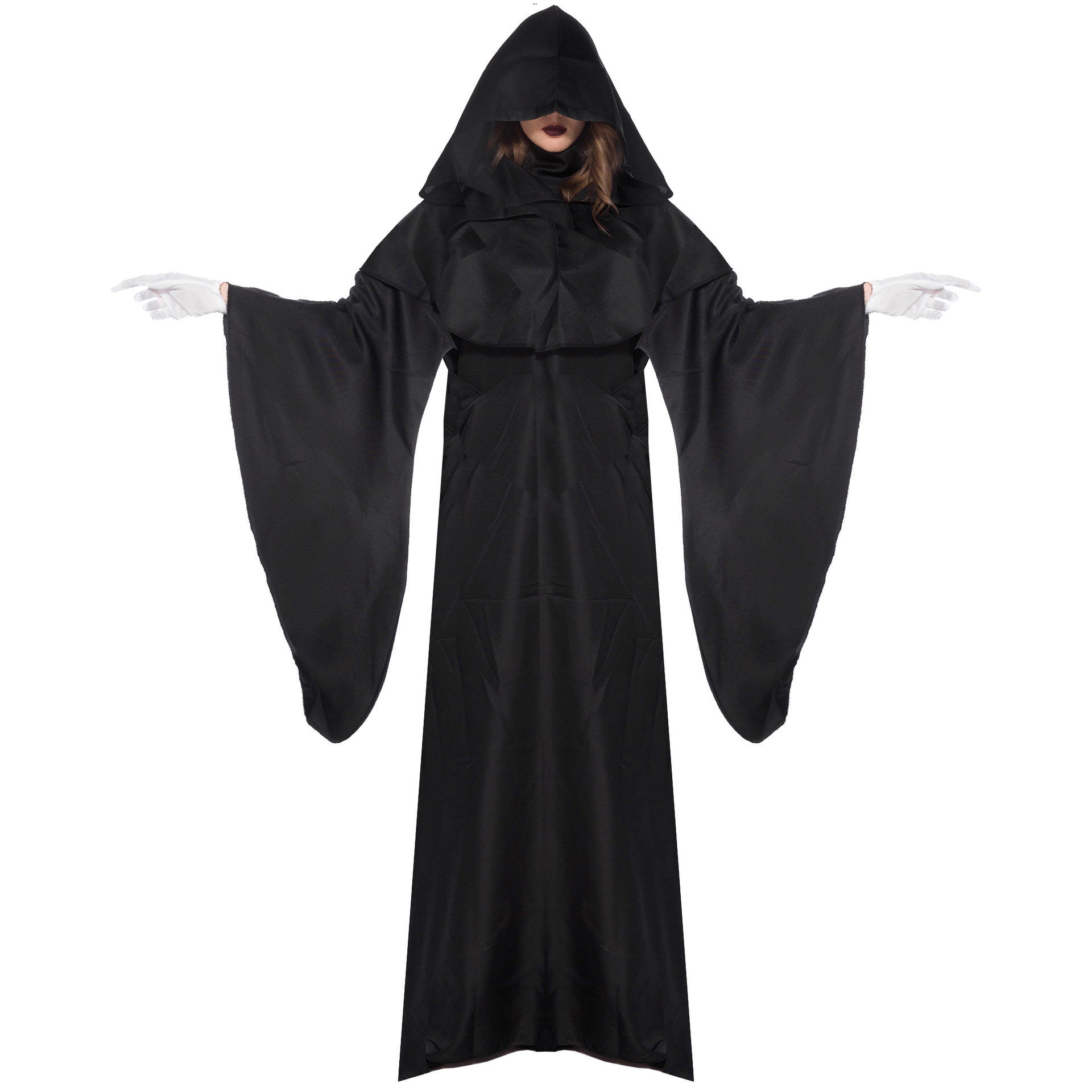 s-xl大码死神女巫服 cos 节日表演巫师服 化装舞会万圣节服装