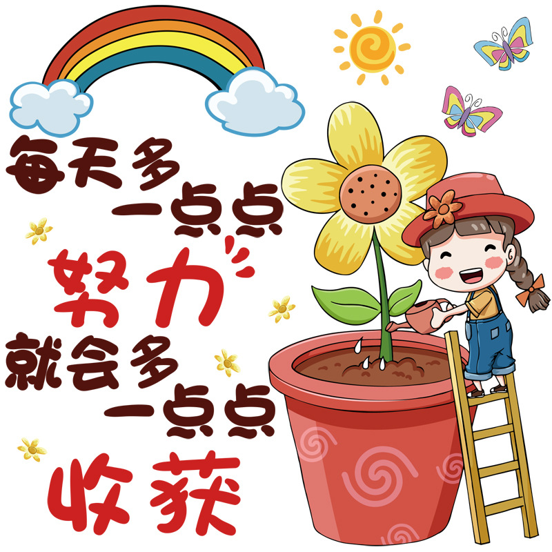 励志语录标语小墙贴纸房间宿舍上下铺装饰布置寝室文字鼓励语创意