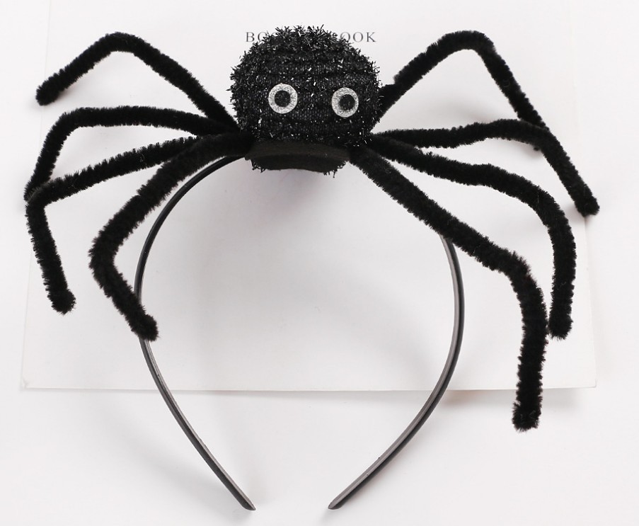 万圣节儿童蜘蛛头箍 化妆舞会派对用品 演出道具cosplay头饰发夹
