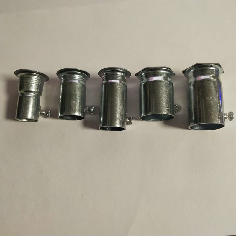 厂家批发kbg/jdg镀锌内丝罗接锁母杯梳盒接铁加长直接