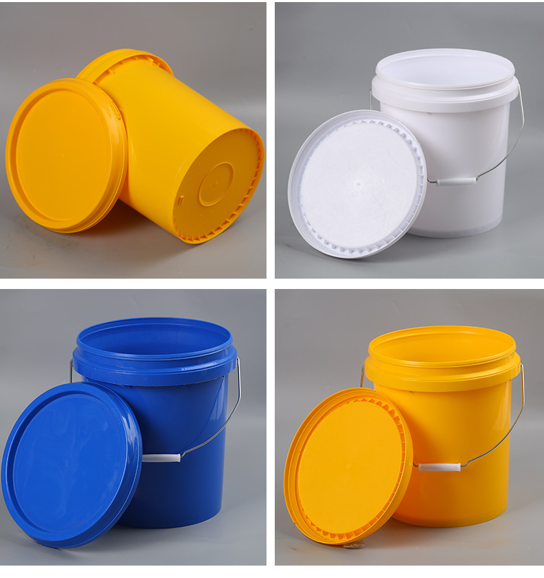 厂家供应15l平盖塑料桶 乳胶油漆化工桶油漆桶 润滑剂桶定制批发