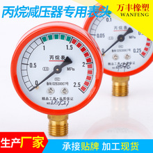 丙烷减压器专用高低压表头减压阀单表头丙烷加热表压力表头减压器