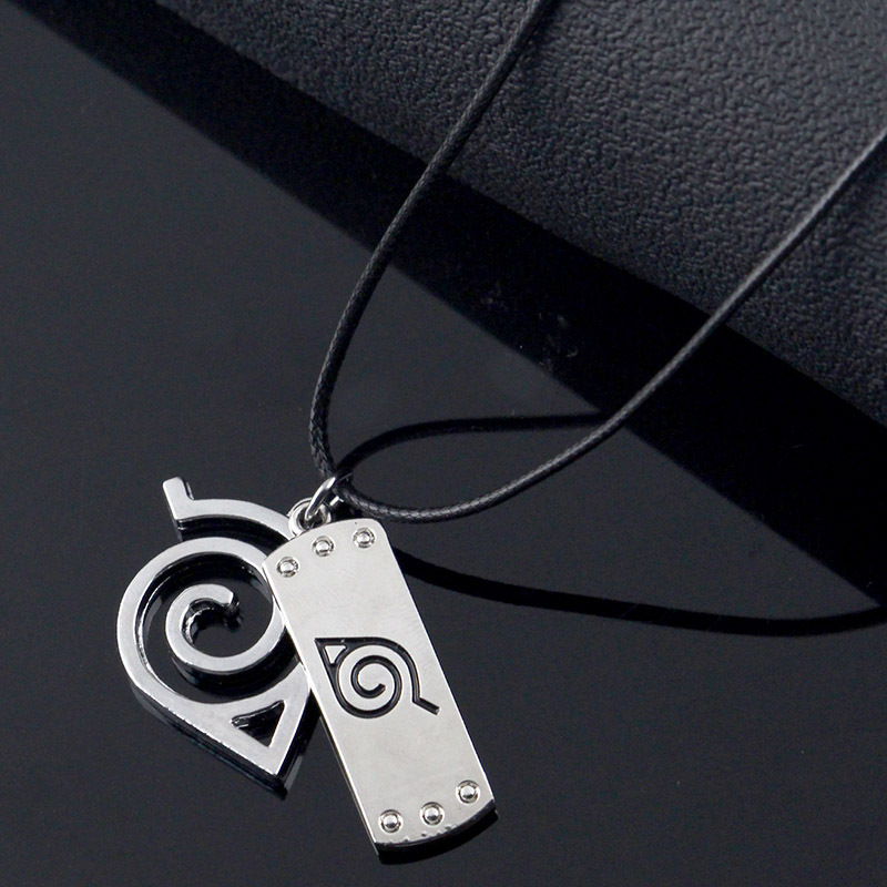 跨境货源动漫周边火影忍者木叶忍者标志护额吊坠项链叛忍标志颈链