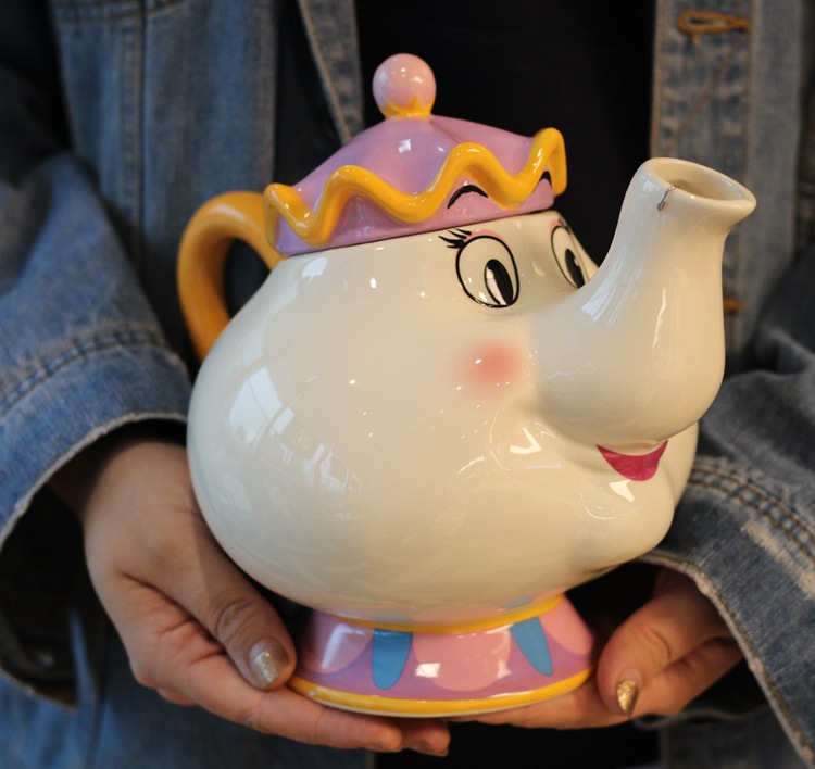 日韩茶煲太太造型陶瓷茶具水壶家居装饰礼盒装圣诞礼物摆件茶壶