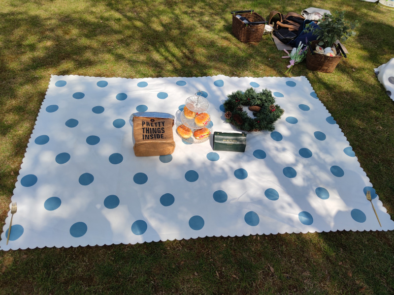 野餐布田园日式野餐垫防水加厚tpu野餐桌布郊游桌布沙滩野营台布