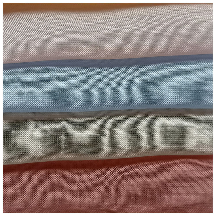 供应梭织涤纶素色面料手感舒适春夏时装裤装布料批发