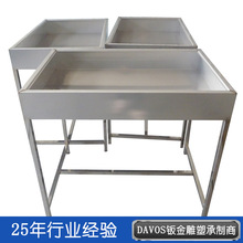 厂家供应 定制不锈钢工作台 包装操作台 金属活动桌子