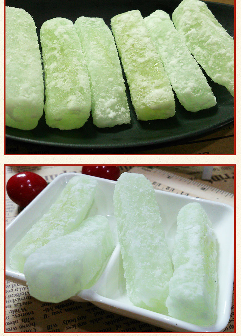 源头厂家散装批发 冬瓜糖冬瓜丁冰糖冬瓜 白色 碧绿色一件40斤