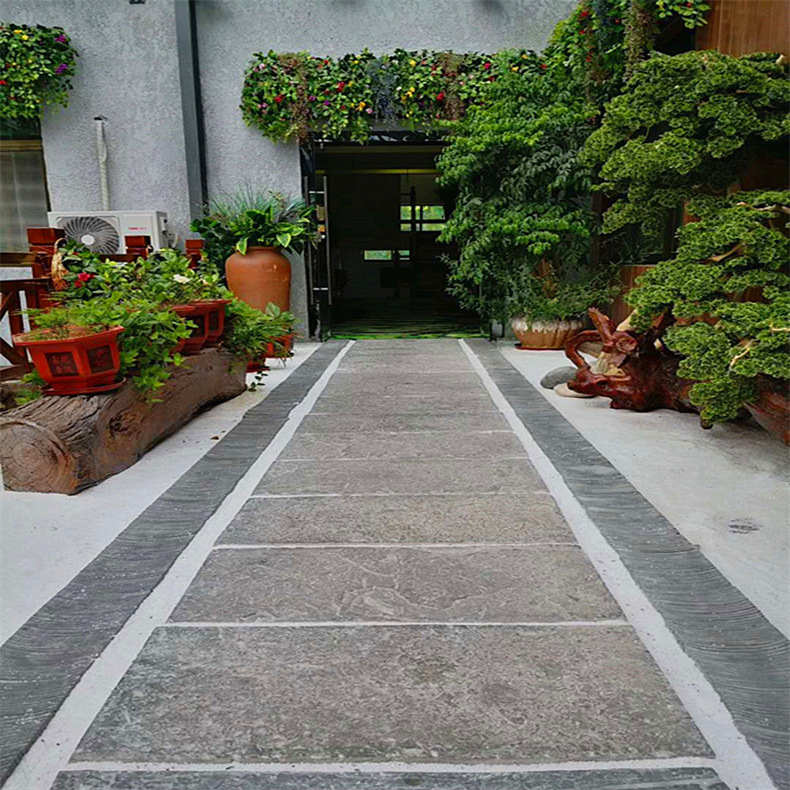 天然青石板 仿古地砖板岩 庭院古镇园林广场防滑铺路石文化石