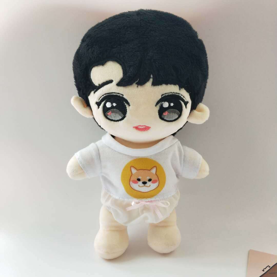 明星公仔杨紫李现娃衣20厘米玩偶爱豆娃娃衣服短裤t恤女孩套装