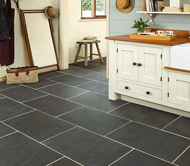 厂家直销天然青石板300*600仿古文化石庭院地砖铺路石青石板 灰色