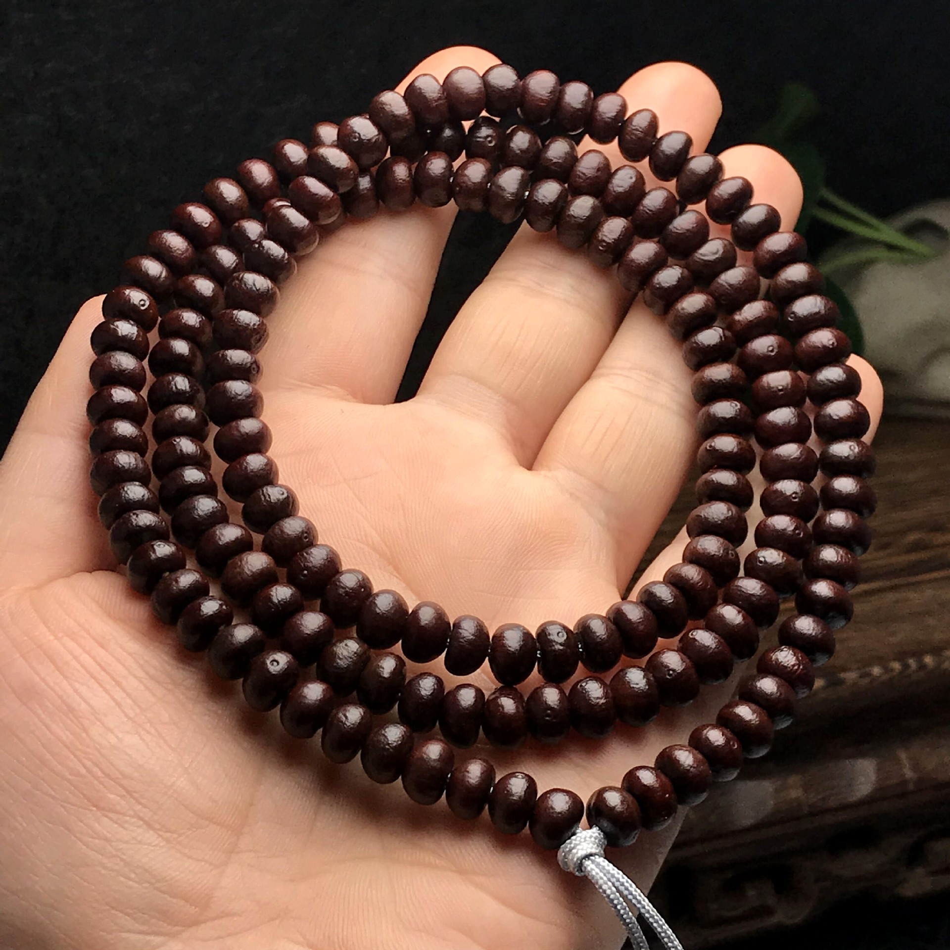 厂家批发无缺口紫金钵盂菩提子 108颗金碗莲花座菩提佛珠