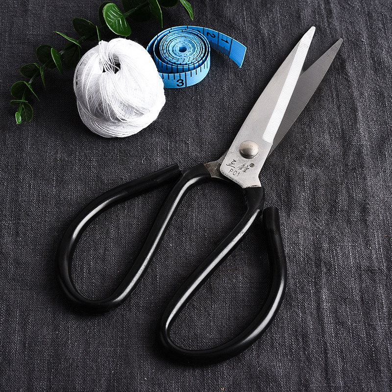 Family Scissors Kitchen Scissors Home Scissors Family Scissors Knife Black Plastic Handle Carbon Steel Stainless Kitchen Scissors Scissors Wholesale