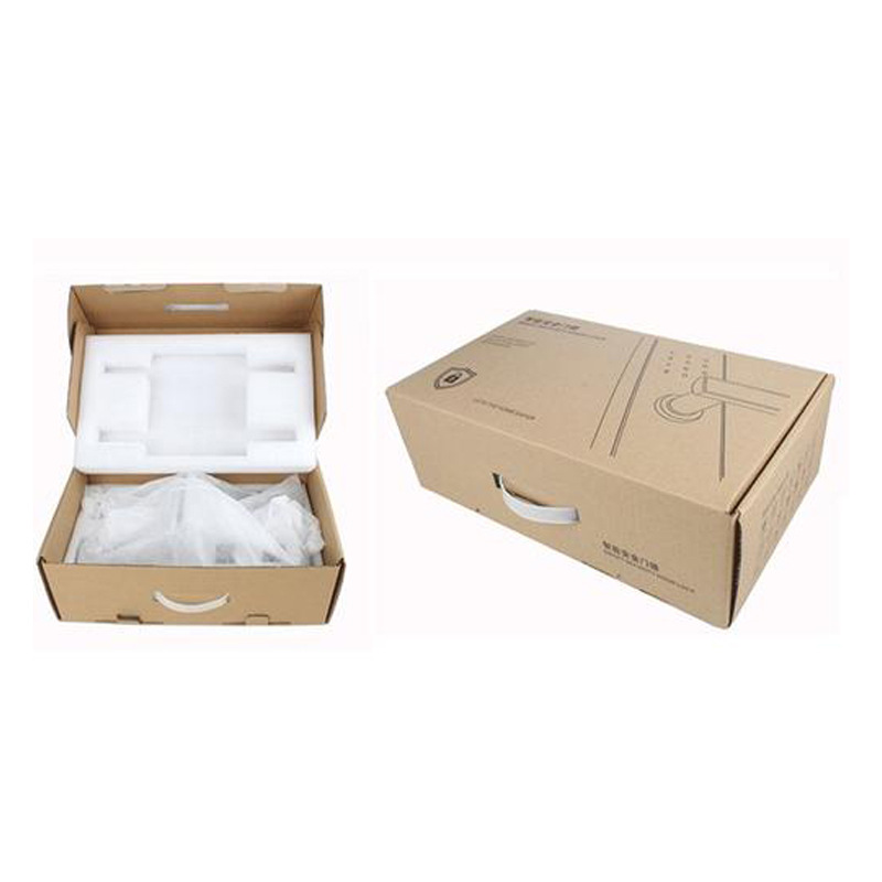 防盗门锁头包装盒定做 指纹锁纸彩盒子印刷设计 智能锁包装盒定制