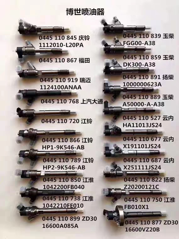 长城哈弗风骏喷油嘴柴油28tc博士高压共轨0445110293喷油器