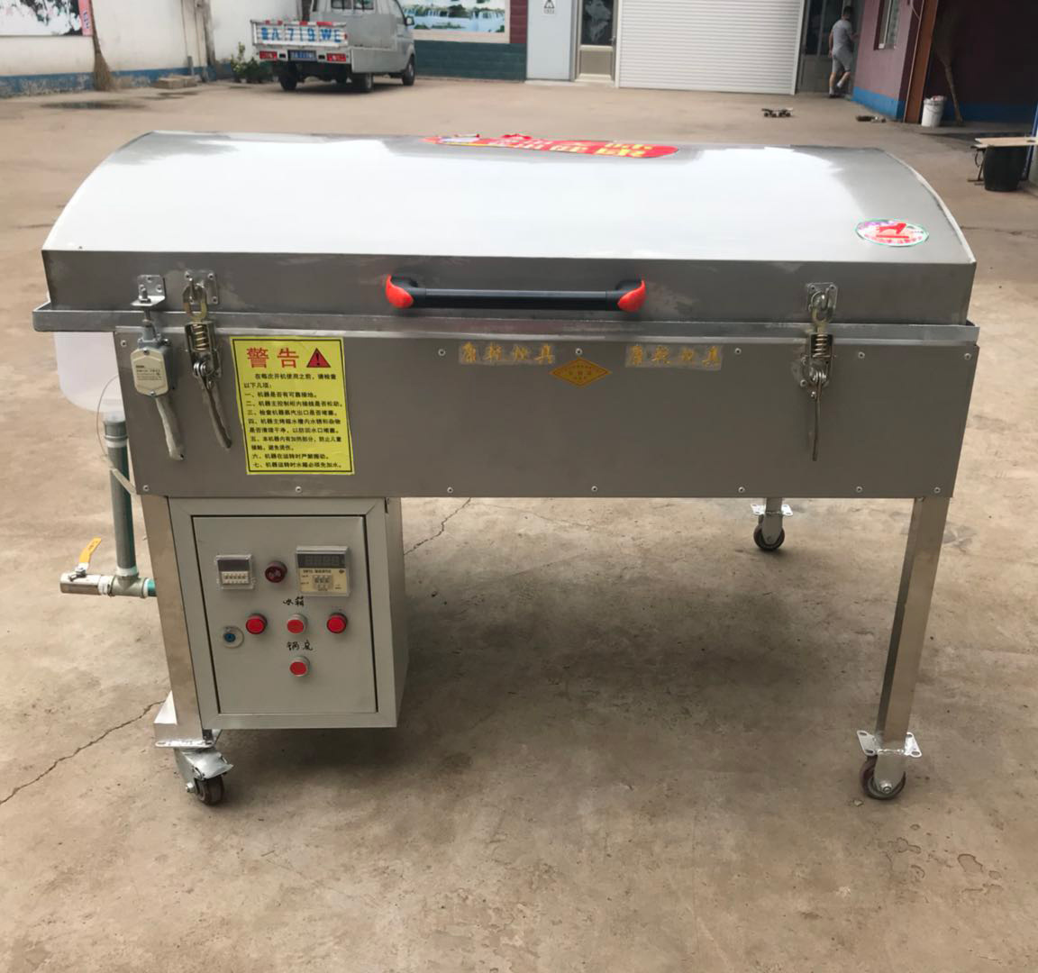 全自动锅贴机控温控时锅贴馒头机 上蒸下烤蒸馍机 多规格厂家