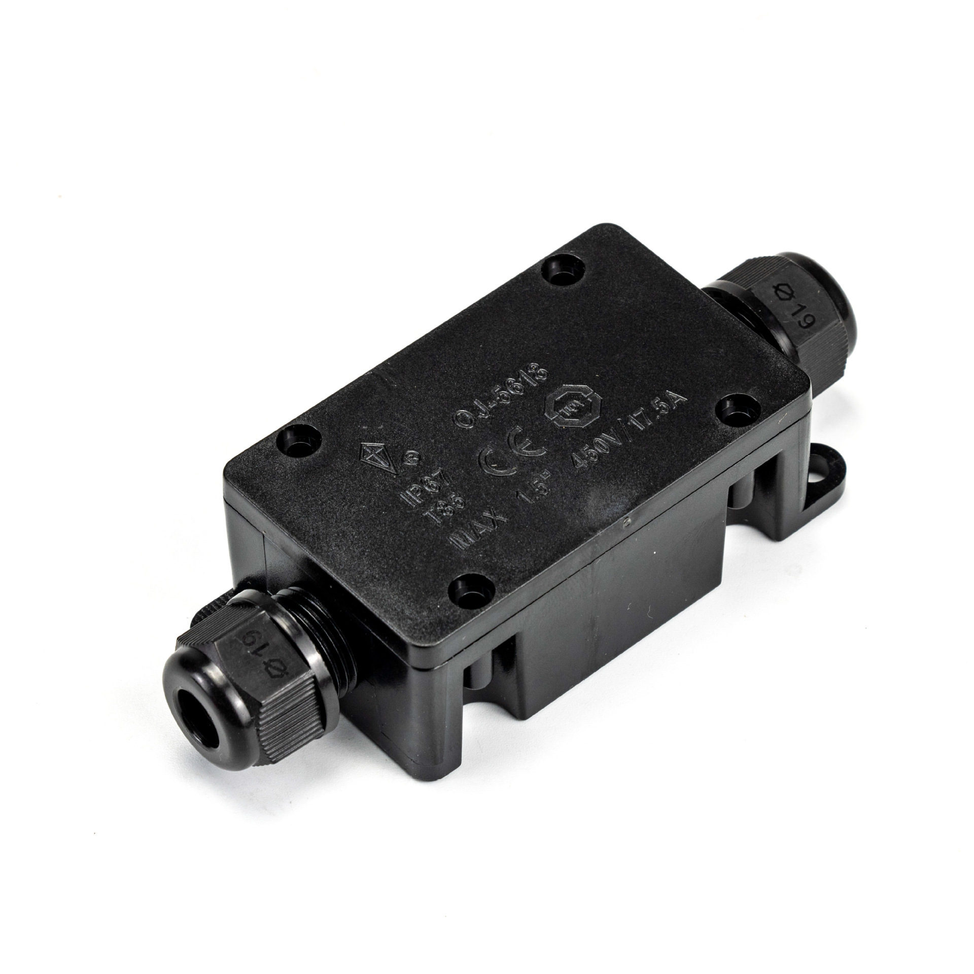 ip65防水接线盒 户外电线电缆接线盒一进一出 防水盒