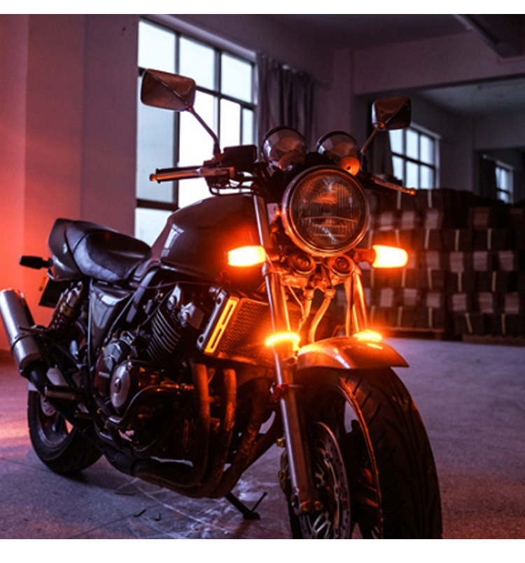 电动车摩托车改装避震led转向灯日行灯12v装饰灯行车灯转弯灯配件