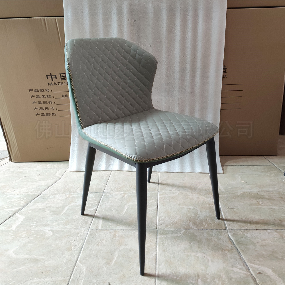 2020年新款布艺软包餐椅厂家热卖深圳酒店西餐厅创意靠背椅休闲椅