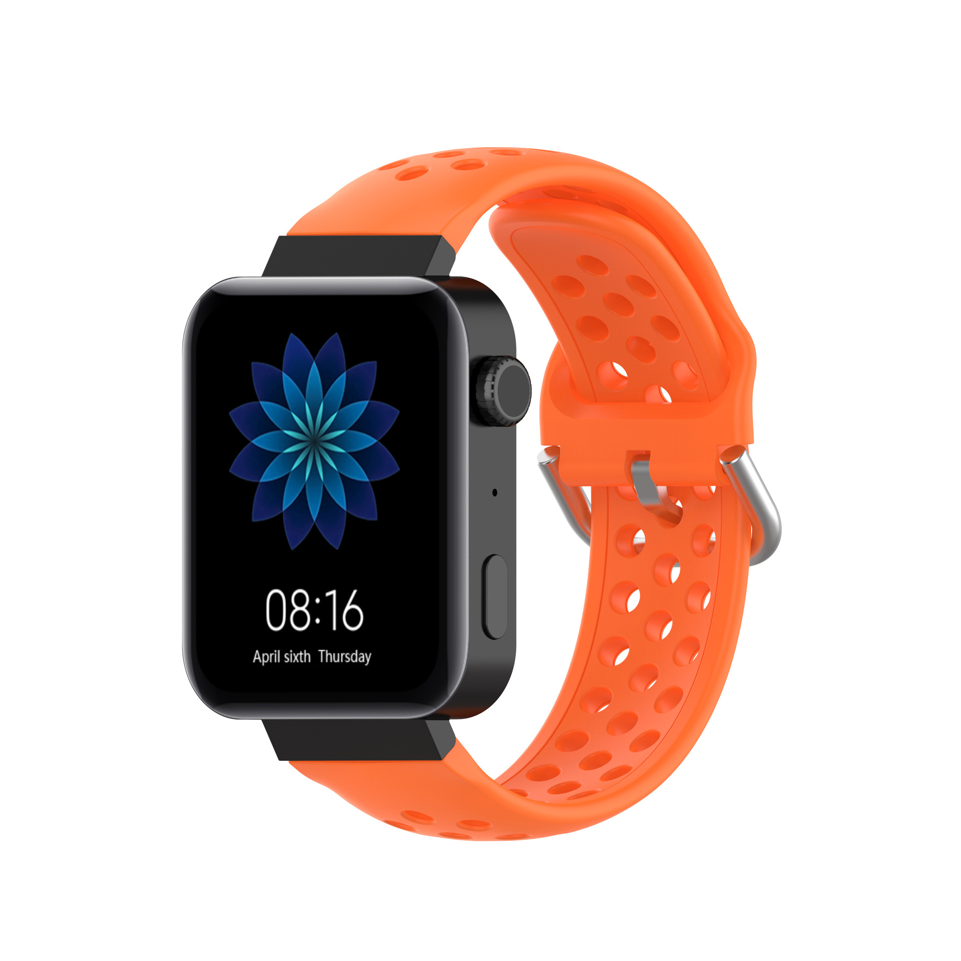 适用小米智能手表 华为honor荣耀s1通用18mm银色表扣运动纯色表带