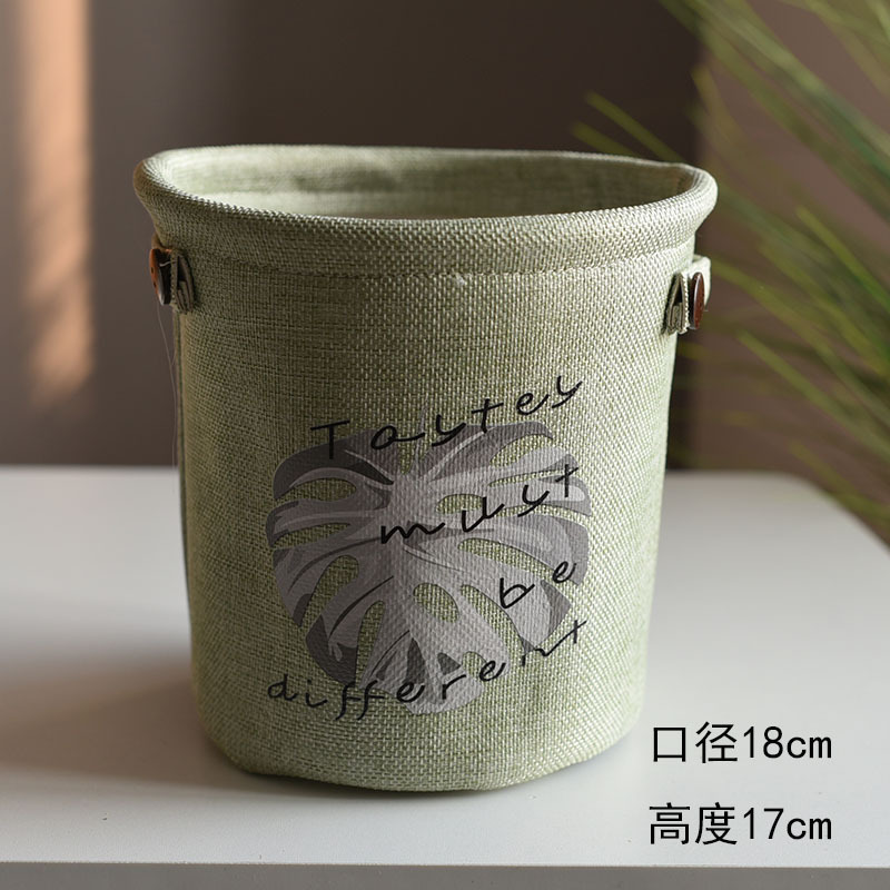 Fabric Flower Pot Coats Nordic Ins Monstera Deliciosa Pattern Kraft Paper Bag Flowerpot