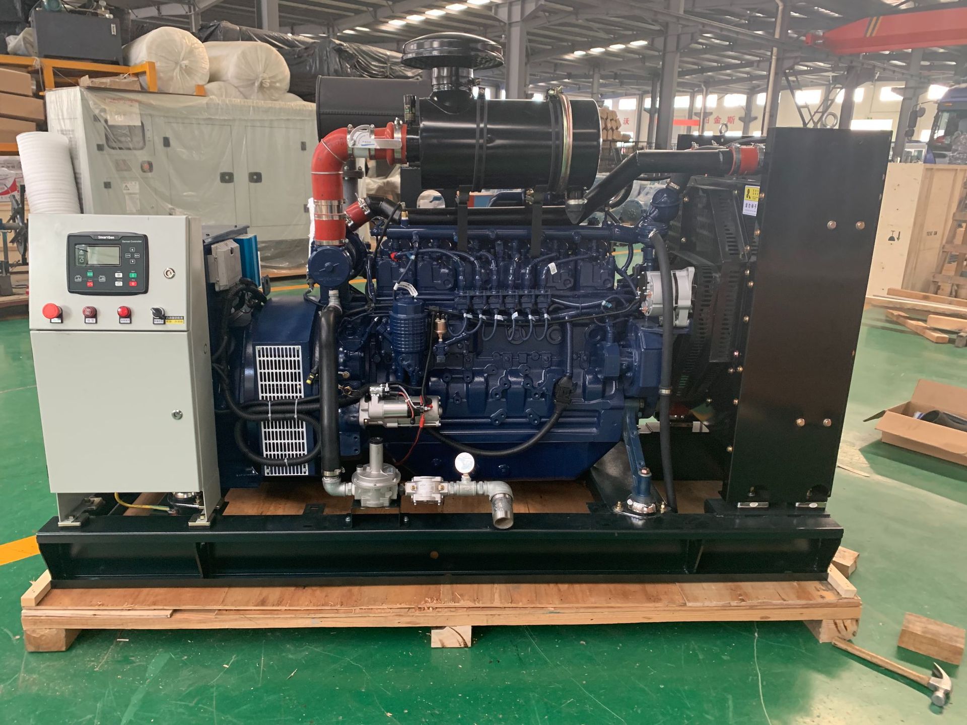 潍柴120千瓦燃气机组wp6d132e300ng沼气发电机组生产厂家