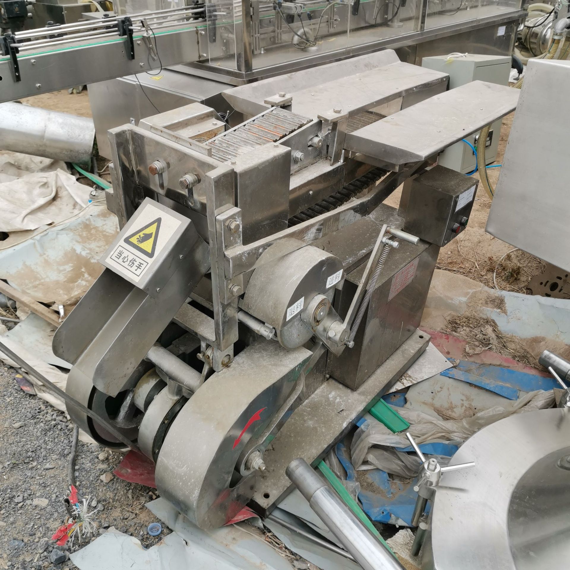 二手切药机zqy-100转盘式切药机剁刀式切药机直切式圆盘切药机