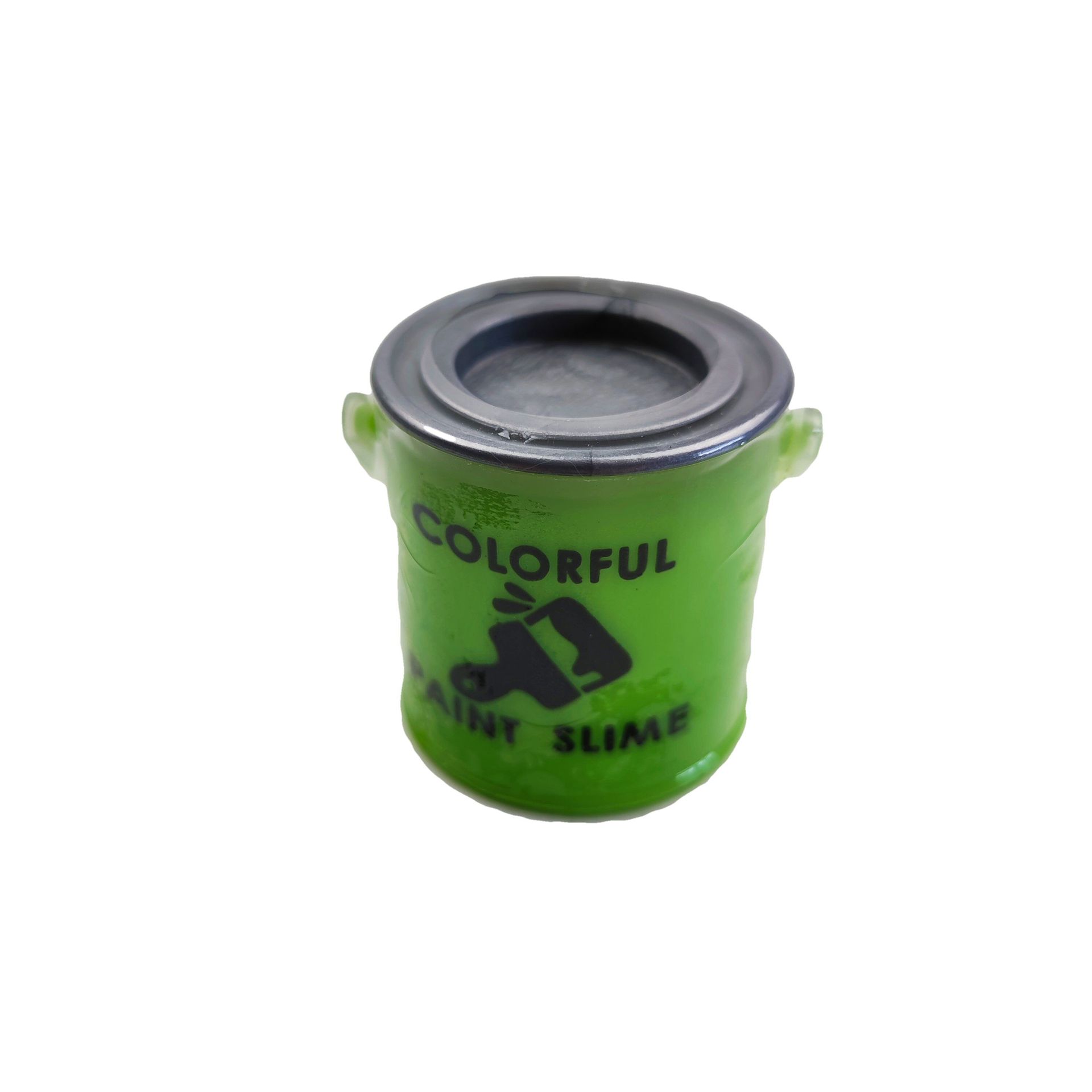 源头工厂新款插卡小油漆桶小孩子恶搞类史莱姆slime沙皮胶