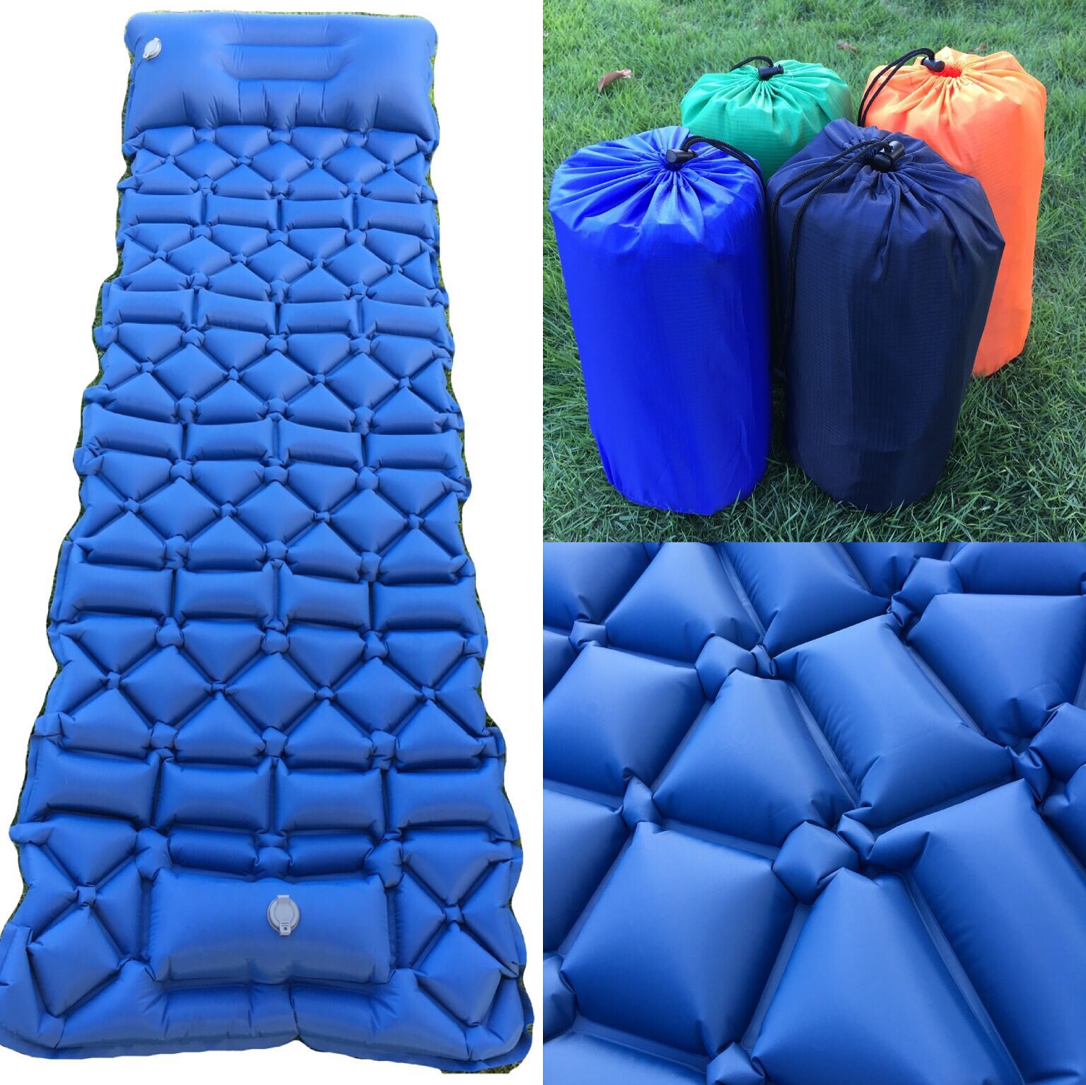 超轻tpu充气垫脚踩充气垫免吹气防潮垫野餐垫户外充气垫帐篷睡垫