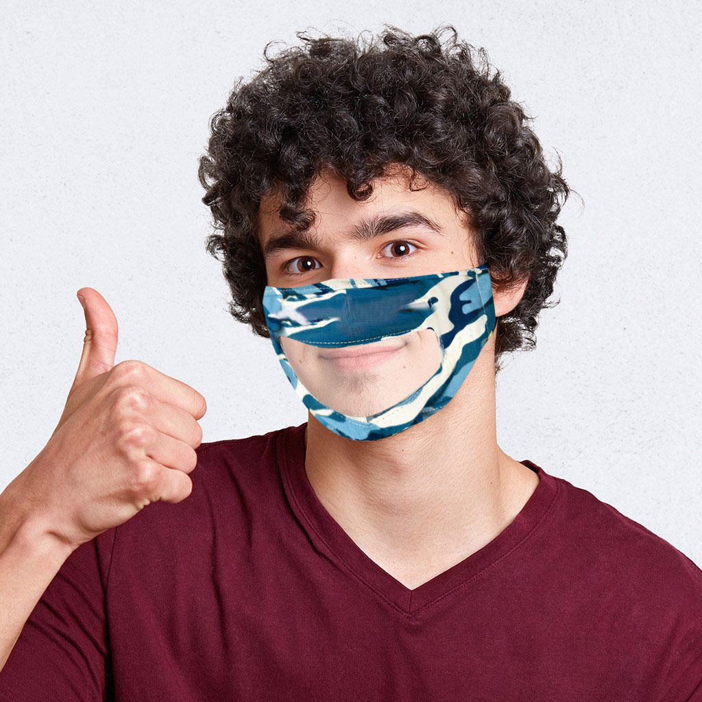 2020爆款mask 聋哑人口罩 tpu透明面罩 调节口罩 民用唇语口罩