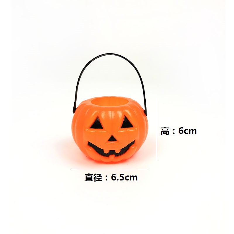 In Stock Wholesale Halloween Activity Children's Gift Pumpkin Jar Portable Candy Bucket Mini Pumpkin Bucket Pumpkin Lamp