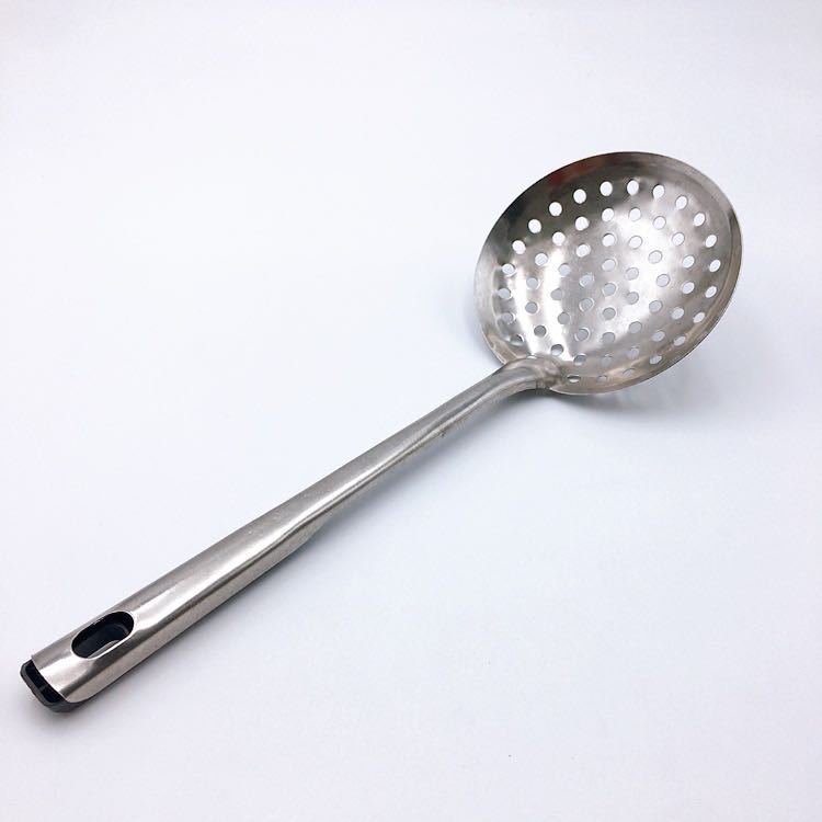 批发不锈钢大漏勺家用厨房工具火锅过滤勺捞面勺沥水大漏网滤勺