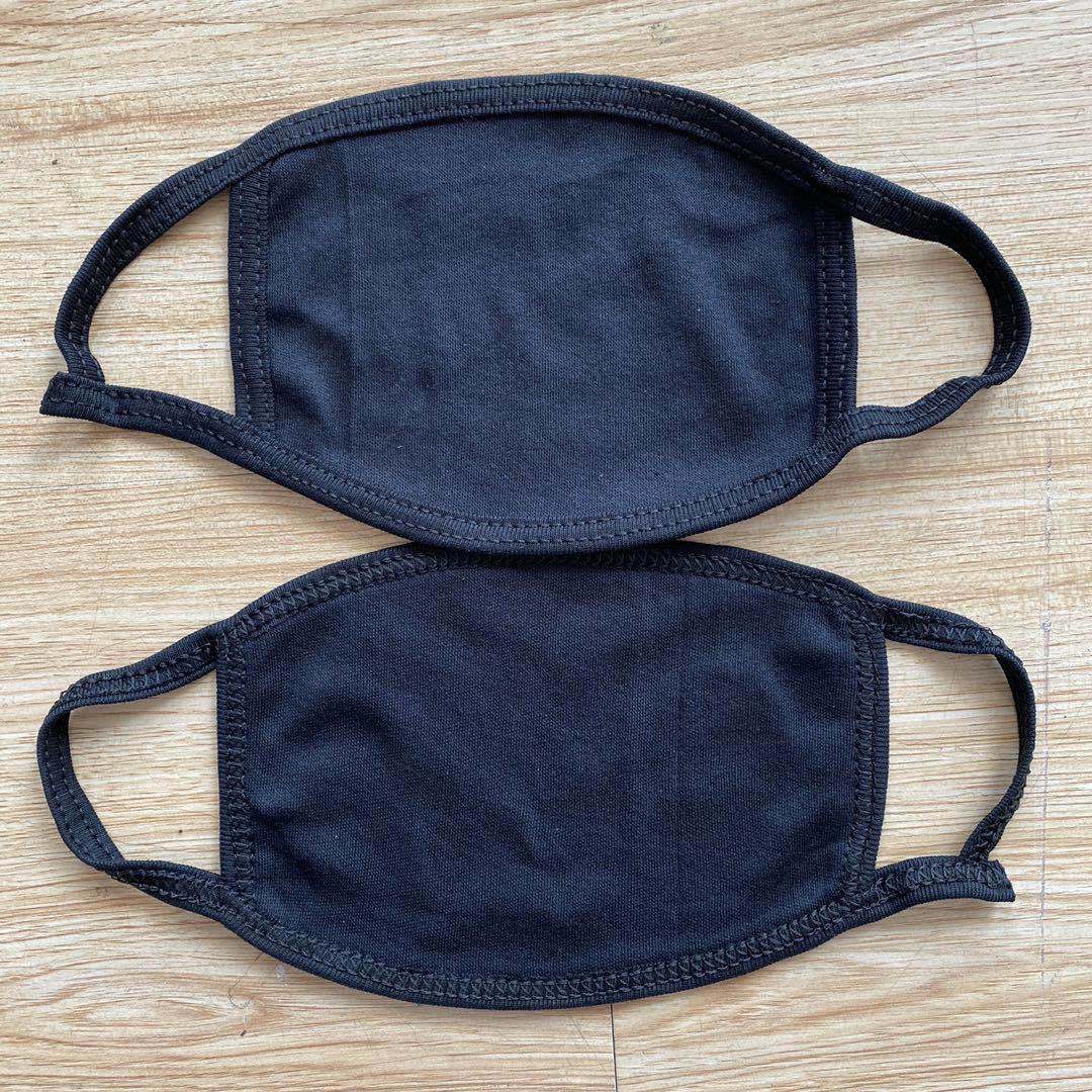 厂家棉布口罩满三层两层布口罩 跨境口罩 黑口罩赠品口罩mask代发