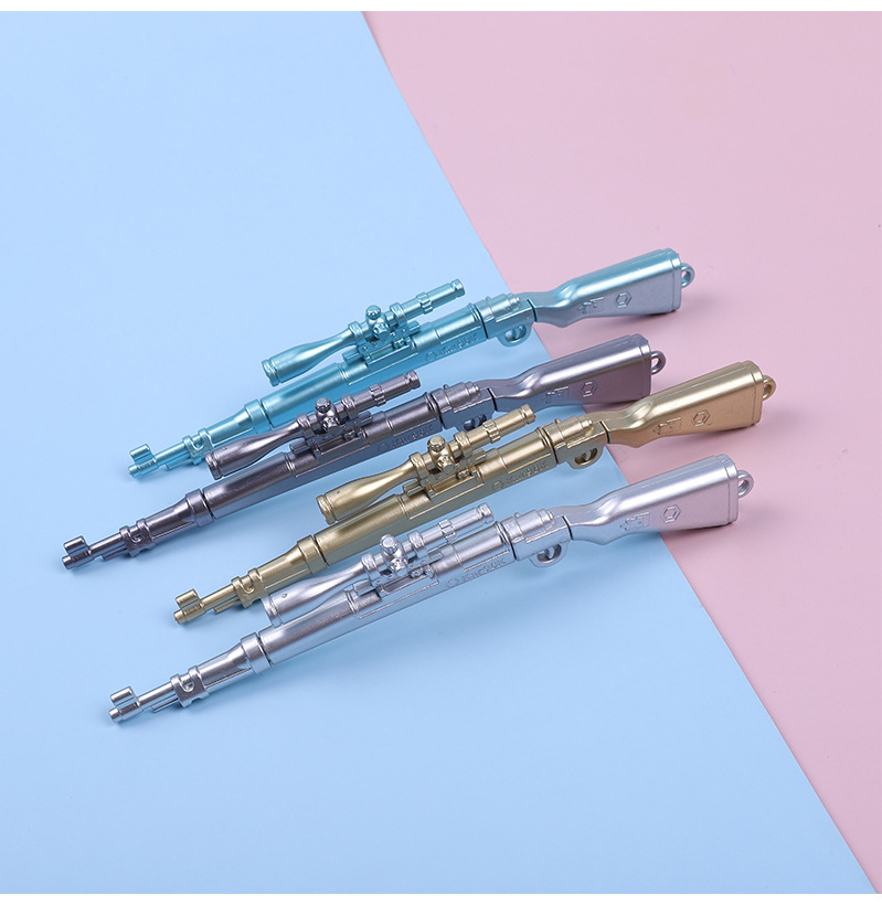 创意个性98k吃鸡中性笔 学生玩具武器笔节日奖品礼物黑色签字水笔