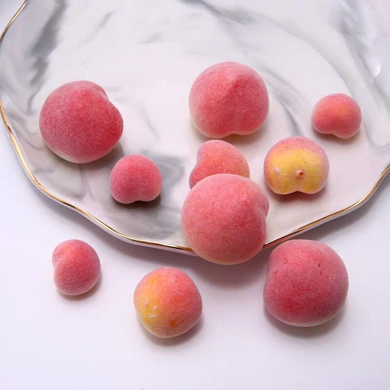 仿真迷你小水果假水果模型 2.5c仿真泡沫小桃子 饰品道具盆景配件