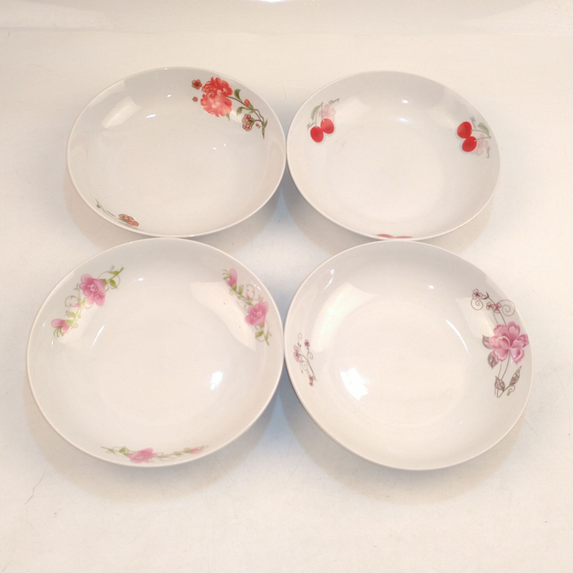 7寸瓷盘圆形釉上彩陶瓷盘子7果盘 厂家直销陶瓷饭盘礼品 酒店餐具